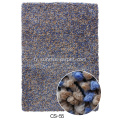 Tapis de tapis en polyester Shagy en couleur simple